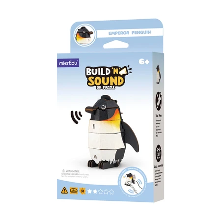 Puzzle sonoro 3D - Pinguino, costruisci e suona