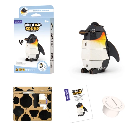 Puzzle sonoro 3D - Pinguino, costruisci e suona