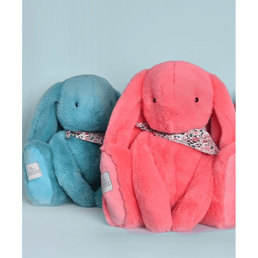 Conigli Doudou® - peluche, 50 cm, turchese
