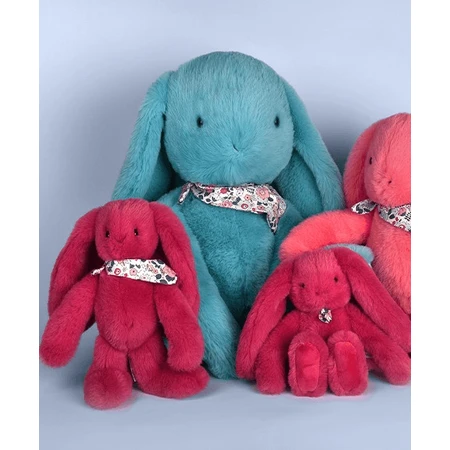 Conigli Doudou® - peluche, 50 cm, turchese