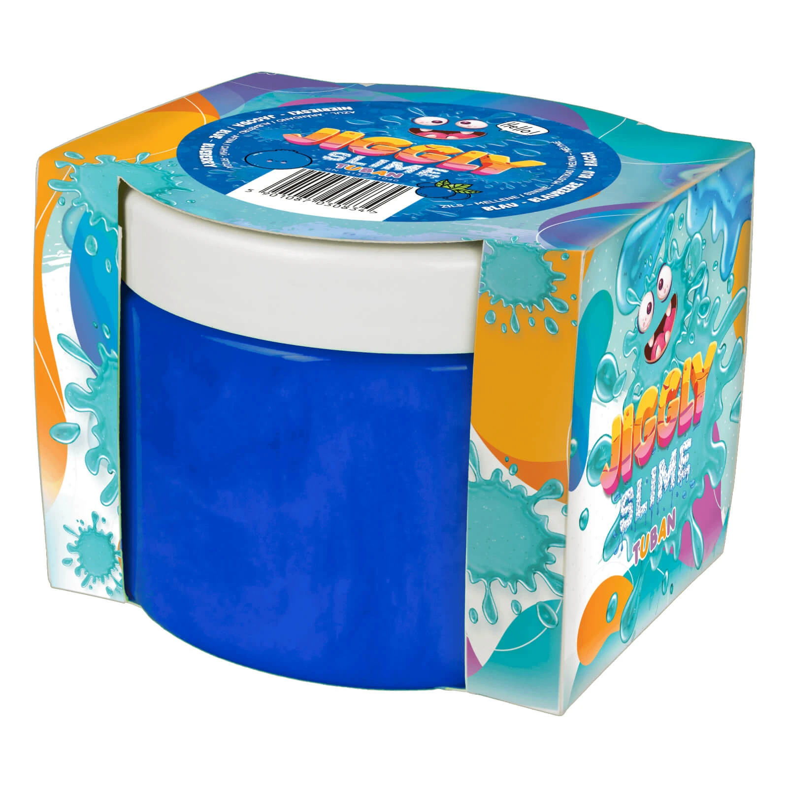 Schleim in der JIGGLY SLIME-Dose - Blaubeeren, 500 g