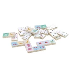 Jeu de dominos en bois réversible - Fruits et légumes - Vilac