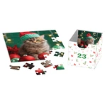 Calendario dell'Avvento Gatti, 24 puzzle, 50 pezzi