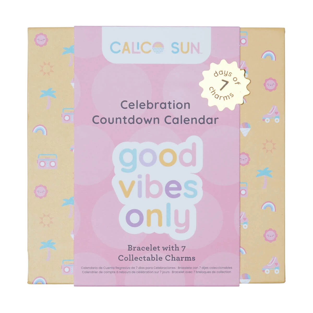 Armband und Anhänger Geschenkset - Kalender zum Feiern von Ereignissen - Good Vibes Only
