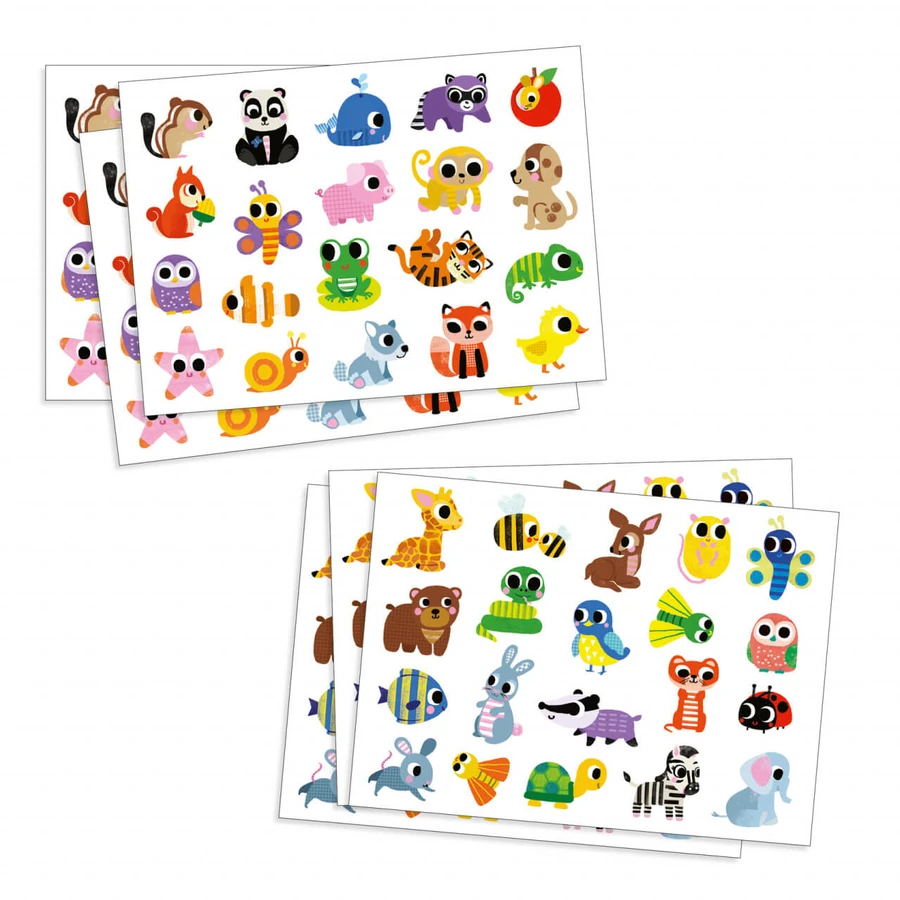 Aufkleber Baby Tiere, Djeco