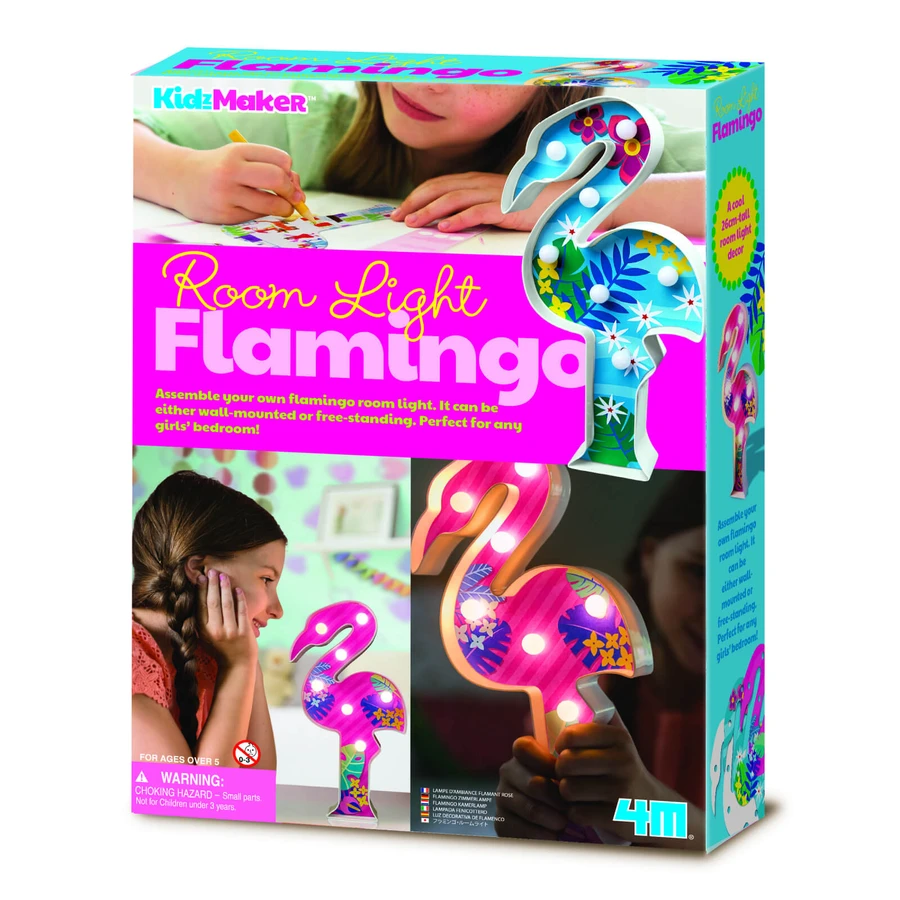 Set creativ DIY - Lumină pentru cameră Flamingo