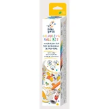 Set de rouleaux de dessin 3 m et 12 crayons de couleur, Haku Yoka - Dinosaures