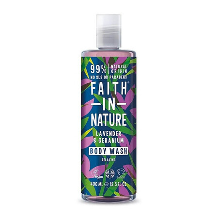 Gel de dus cu lavanda si muscata x 400ml, Faith in Nature