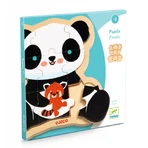 Puzzle de madera Oso Panda, Djeco