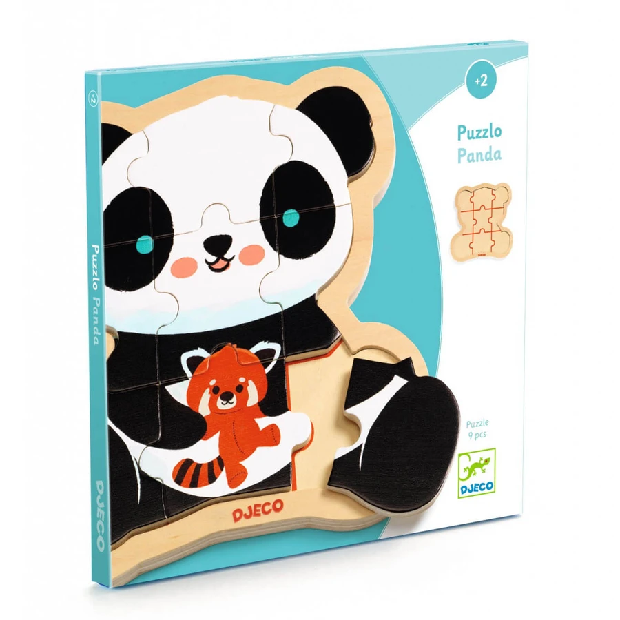 Puzzle de madera Oso Panda, Djeco