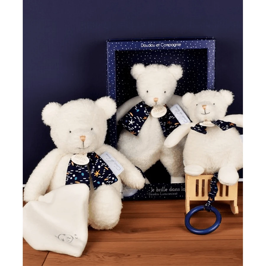 Doudou® Moonlight Moonlight Musical Teddy Bear, 17 cm