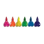 Markere intercalabile Inimioare - set 6 culori neon - Heart