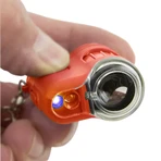 Tragbares Mikroskop mit Schlüsselring, 20fache Vergrößerung, MicroMini, Orange
