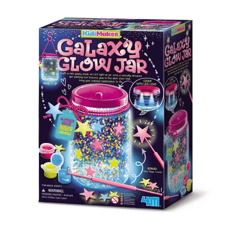 Kit fai da te - Creare un barattolo Galaxy KidzMaker scintillante