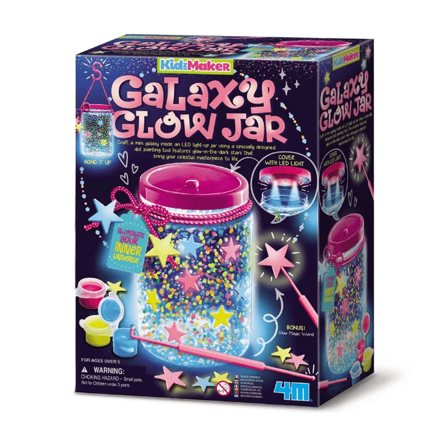 Kit fai da te - Creare un barattolo Galaxy KidzMaker scintillante