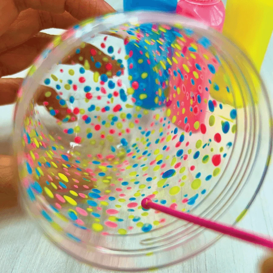 Kit fai da te - Creare un barattolo Galaxy KidzMaker scintillante