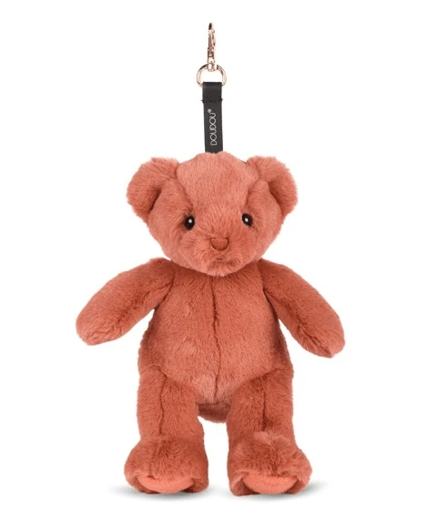 Teddybär - niedlicher Schlüsselanhänger, 20 cm, Terracotta