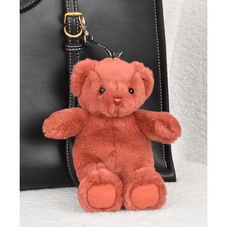 Teddy bear - adorable keyring, 20 cm, Terracotta