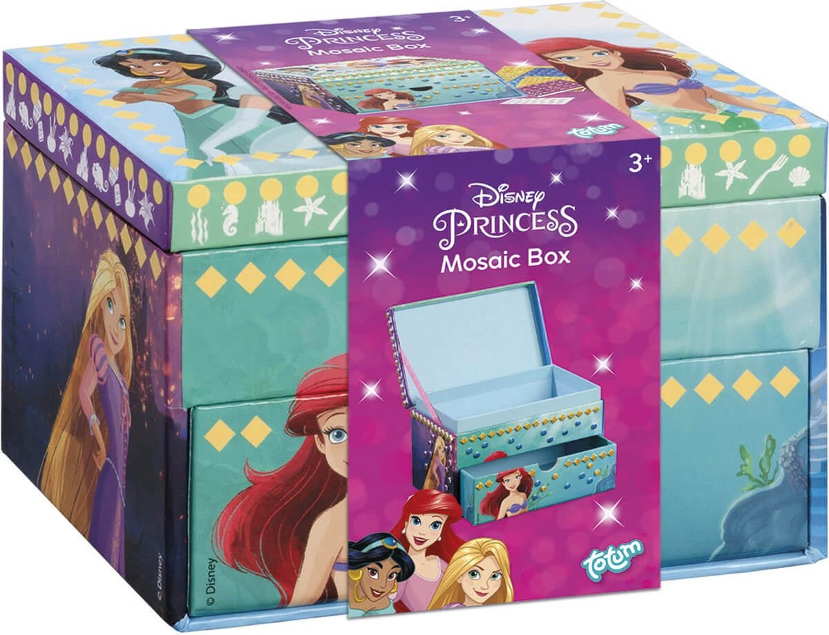 Kreatives DIY-Set Dekoriere deine eigene Schmuckschatulle, Disney Princess
