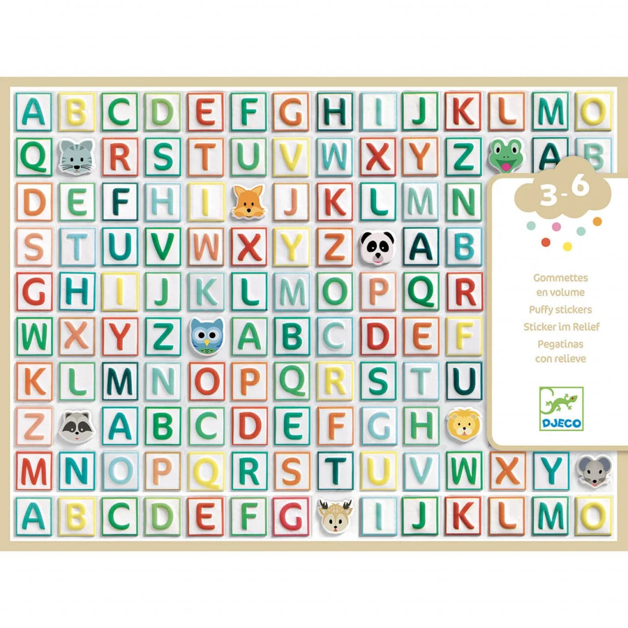 Adesivi per lettere Djeco