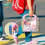 Przenośna książka do malowania akwarelami, naklejki i gry - Printese: ceny i cechy
