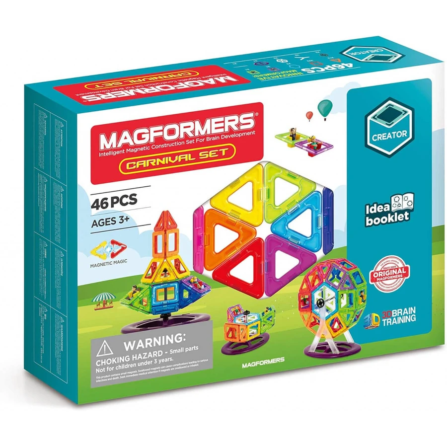Juego de construcción magnético Magformers, Carnival Plus, 48 piezas