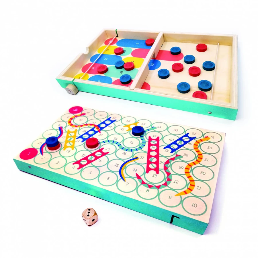 Bordspellen 3 in 1 Pucketriple, Svoora