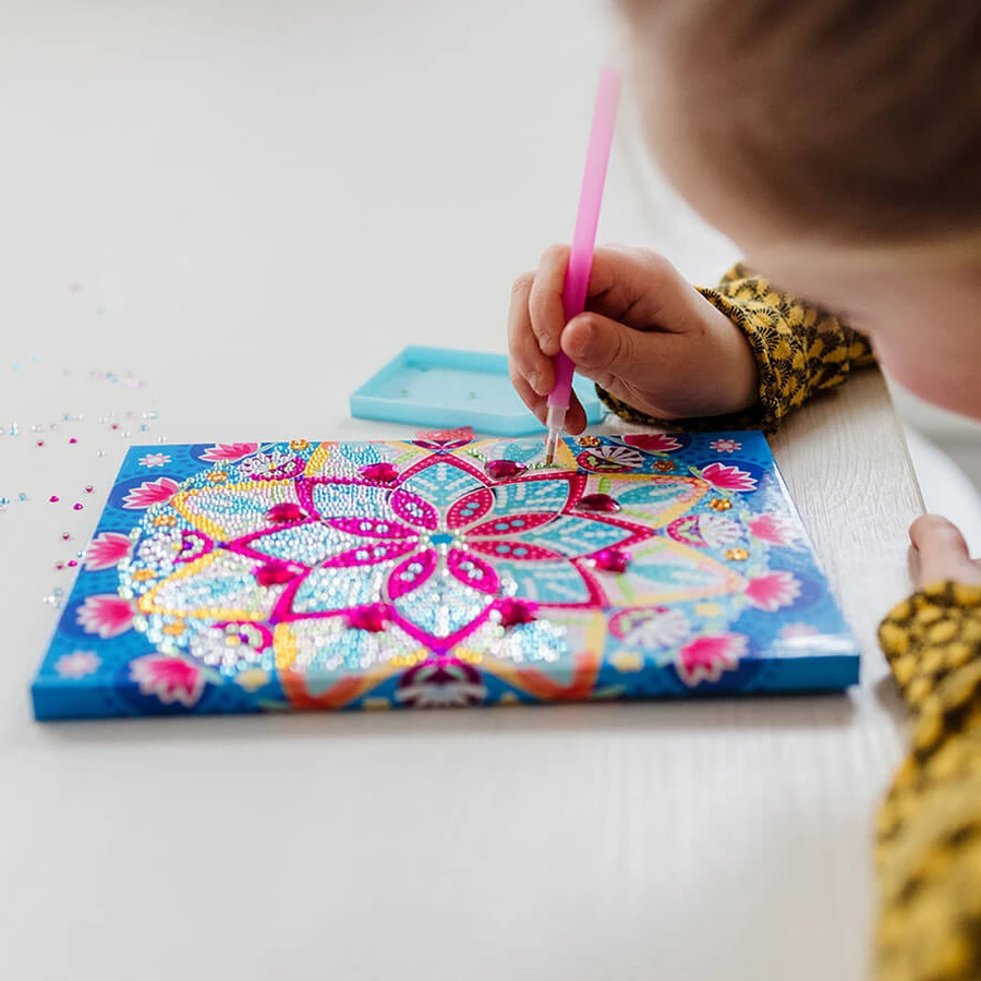 Zestaw DIY Mój pamiętnik z mandalą lotosu i diamentami, Totum: ceny i cechy
