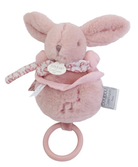 Musikalischer Hase Doudou® - rosa, 20 cm