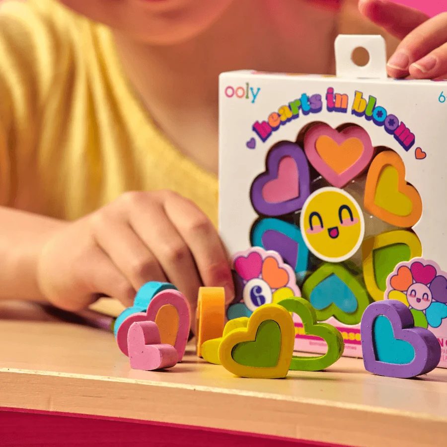 Cuori in fiore - set di 6, Cuori in fiore