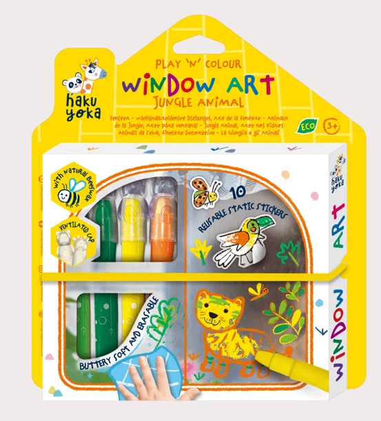 DIY-Fensterdekorationsset - Dschungeltiere