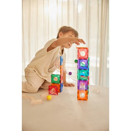 Juego Magnético Circuito de Bolas Compact 60 Piezas, Cleverclixx