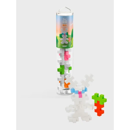 Juego de construcción Plus-Plus, tubo 15 piezas grandes, Conejo