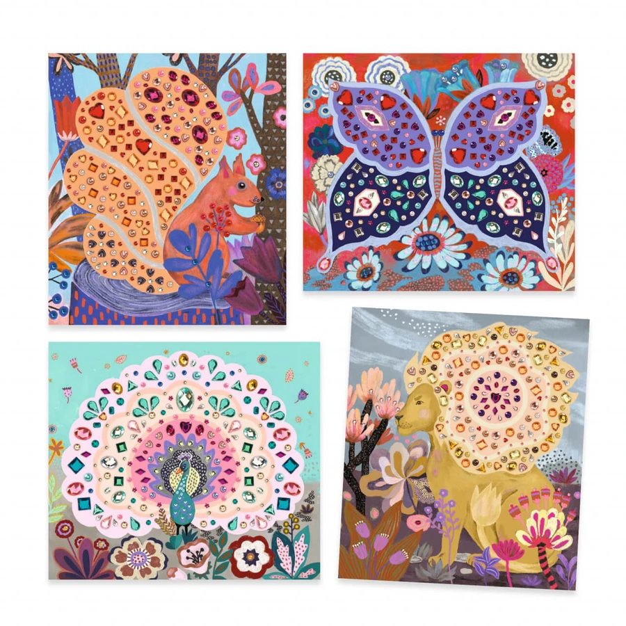 Set di strass creativi Wild Beauty, Djeco