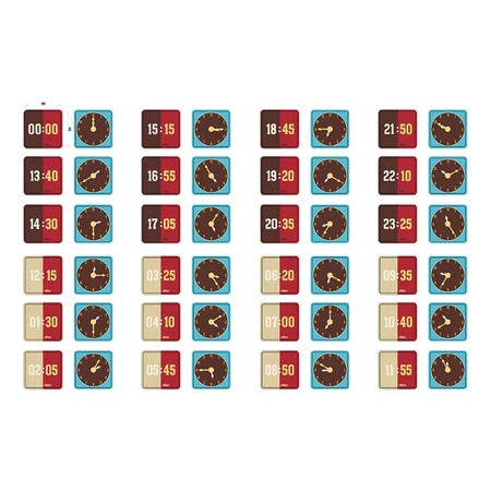 Educational wooden clock for children - Digital display and needle dial - Vilac