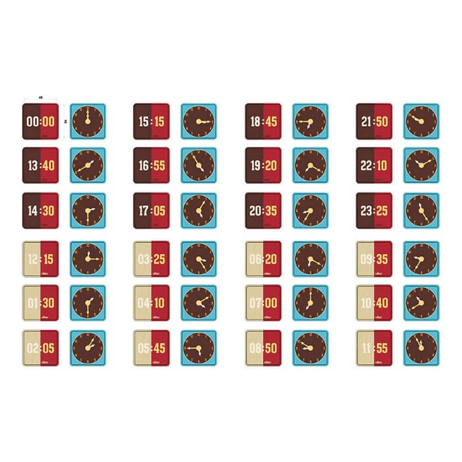 Educational wooden clock for children - Digital display and needle dial - Vilac