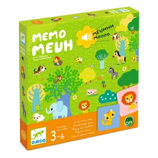 Djeco Spiel mit Geräuschen Memo Meuh Memo
