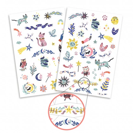 Fluorescent Djeco tattoos, Beautiful dreams