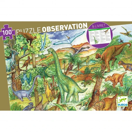 Puzzle d'observation Djeco Dinosaures