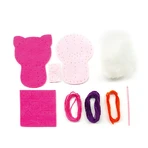 DIY naaiset - decoratie potloodtopper - poesje
