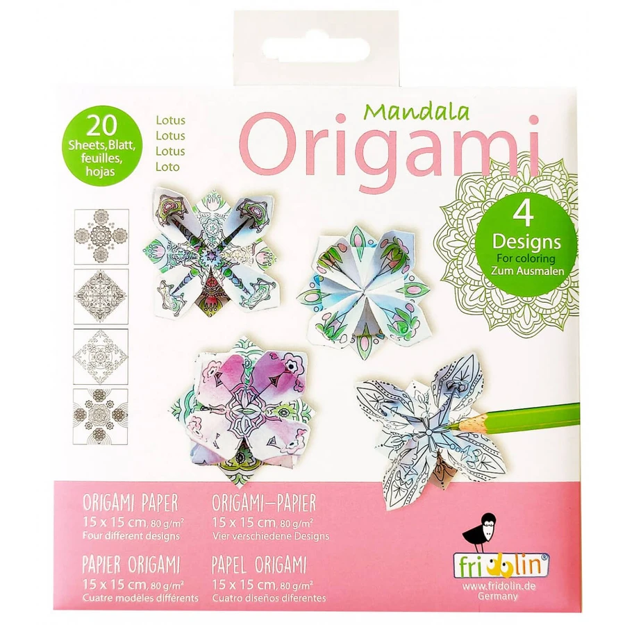 Origami Mandala da colorare Mandala, Fridolin