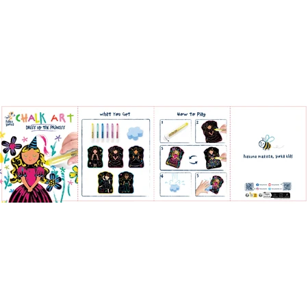 Set portabil de desen cu creta, Haku Yoka – Imbraca Printesa