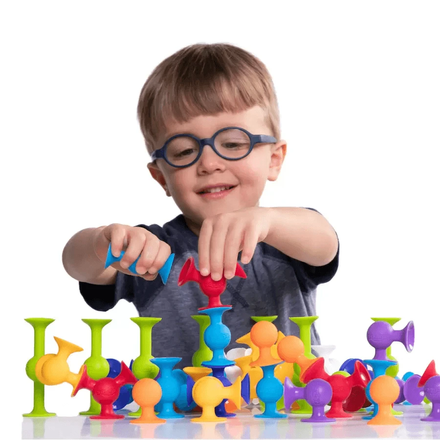 Squigz Starter – Set de construcție cu 22 de piese cu ventuze