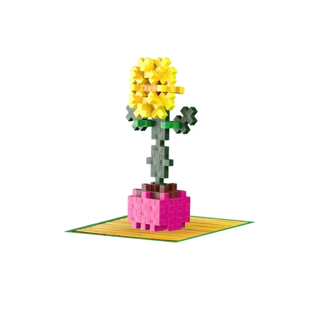Set constructie Plus-Plus, PLANTE - Floarea soarelui
