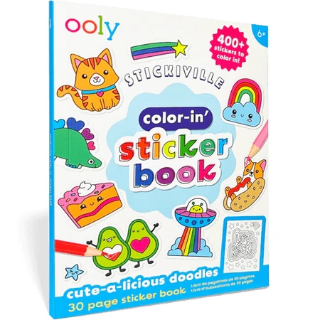 Adesivi da colorare Stickiville - Disegni carini
