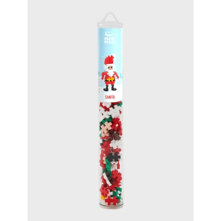 Set constructie Plus-Plus, tub 100 piese, Mos Craciun