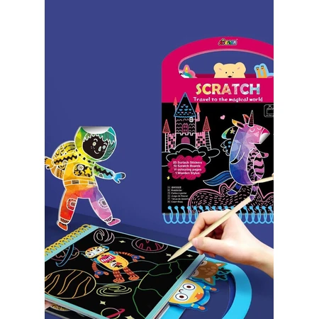 Carte portabila cu activitati de razuit - Călătorie în lumea magică
