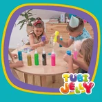 JELLY TUBES SET (Modelliergel) mit 6 Farben und kleinem Aquarium - NUMBERS