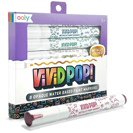 Kredki świecowe Vivid Pop - zestaw 8 sztuk, metaliczne: ceny i cechy