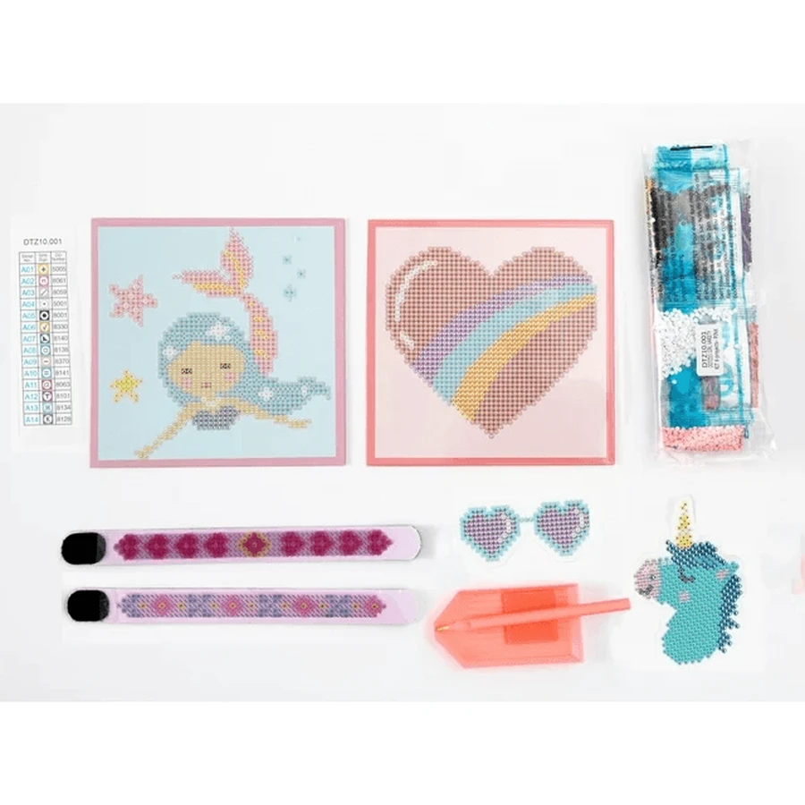Set creativo 6 in 1, sirena, diamante pittura